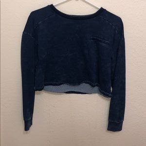 Women's denim crop top